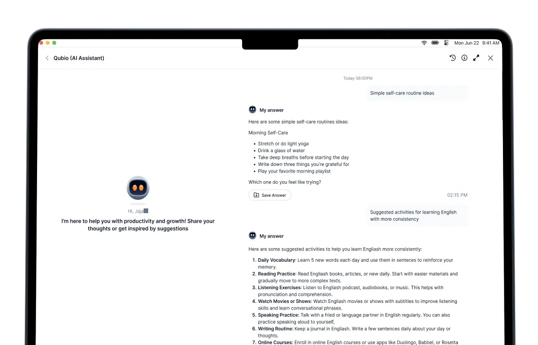 Qubio UI